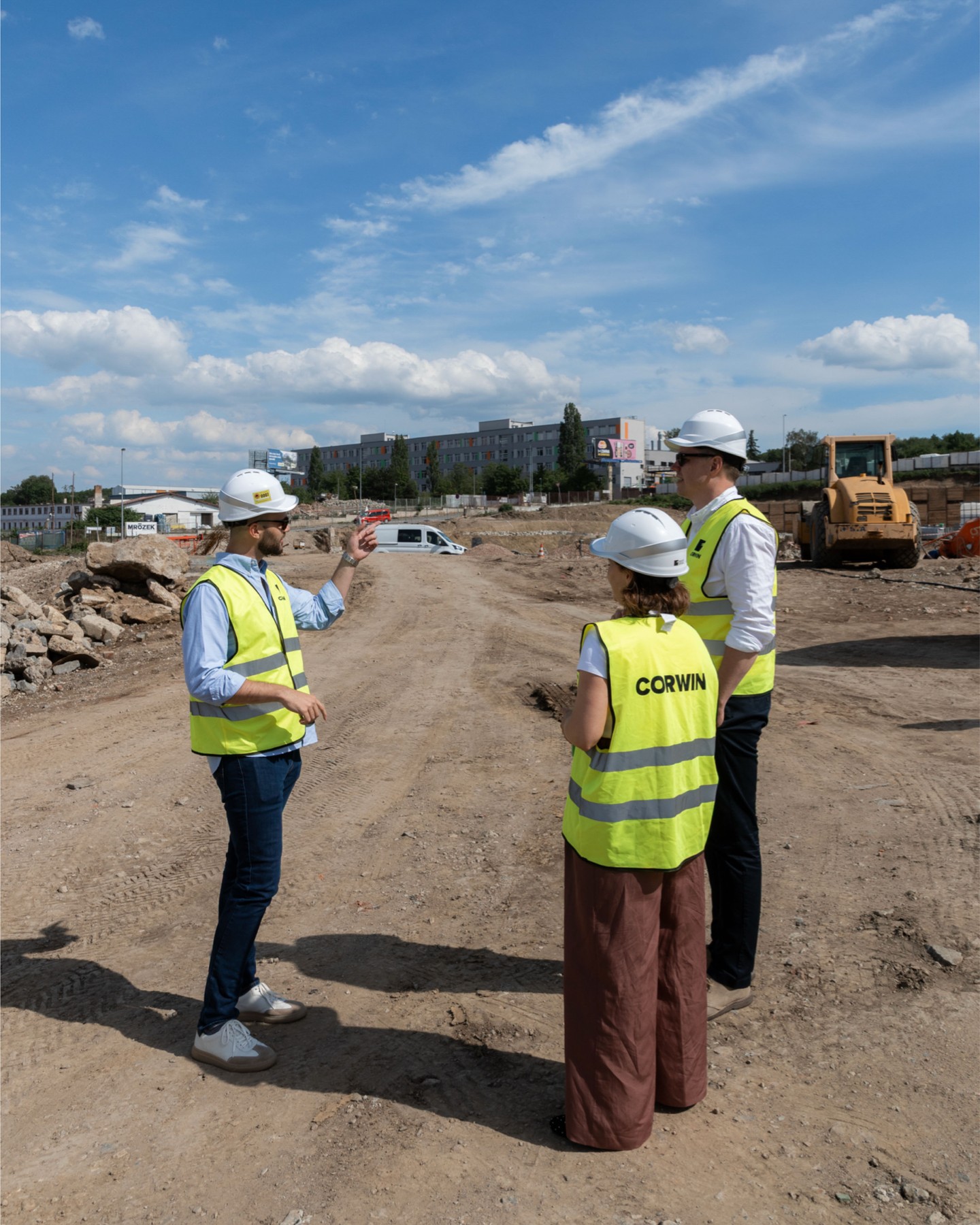 Behind every great neighborhood is a vision and the people who help bring it to life. 🌱

We were delighted to welcome Maria Gal Tkacova and Morten Kjer Jeppesen from Gehl Architects to Dvory Vysočany. As leaders in architecture, urban design, and master planning, they have played an important role in shaping the thinking behind the project and its people-first approach. 

At Gehl, cities are designed around human experience: how we meet, move, rest, play, and connect. It is a philosophy that has guided the development of Dvory Vysočany from the very beginning.

Now, as construction progresses and the neighborhood starts taking shape, it is exciting to see these ideas move beyond drawings and plans into the physical city. 

Moments like this remind us that creating great places is always a collaborative effort and that the best urban spaces begin with people. 🖤